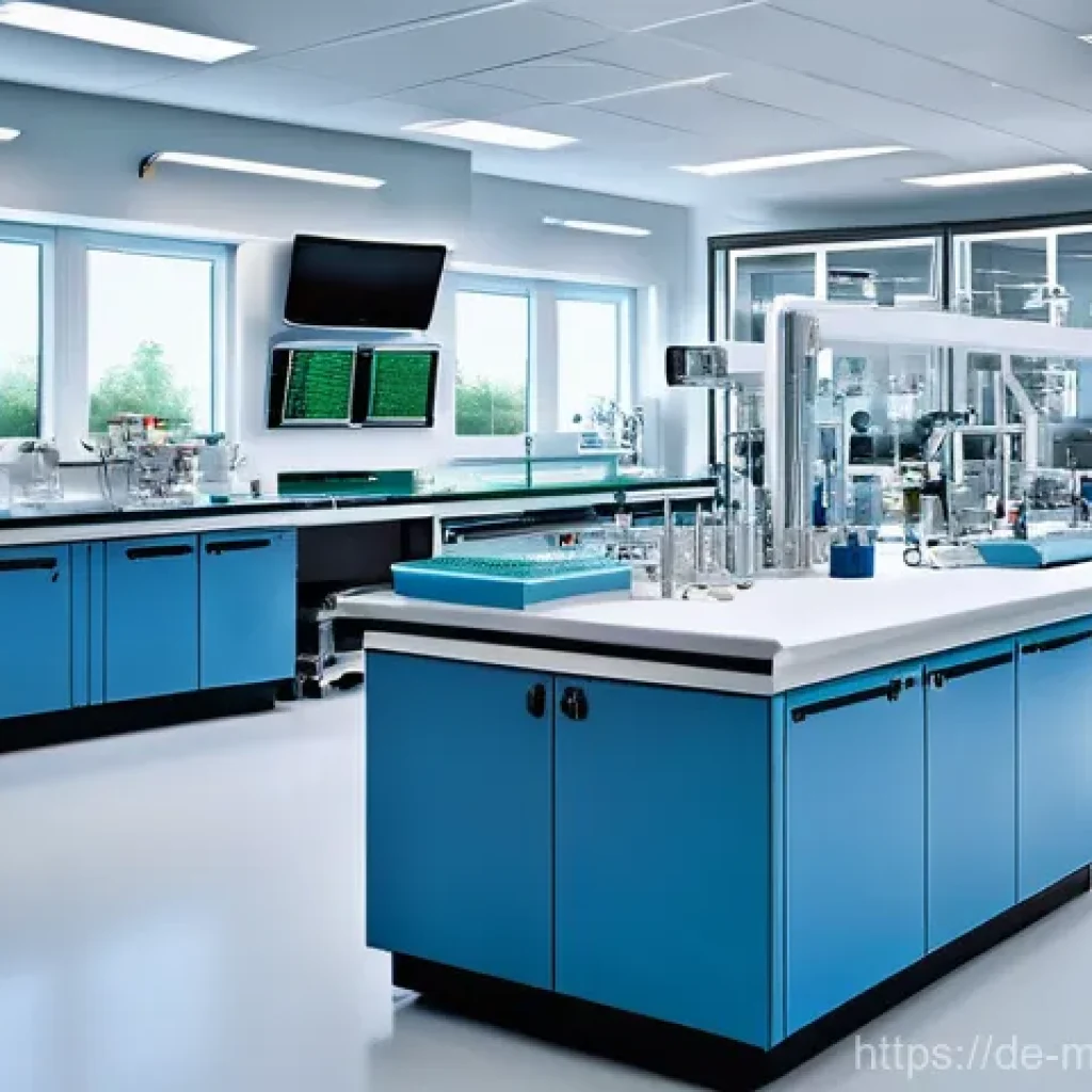 기계설계기사와 기계 부품 마감 처리 기술 - **Prompt: Intelligent Surface Diagnostics in a Modern German Lab**

    A highly detailed, realistic...