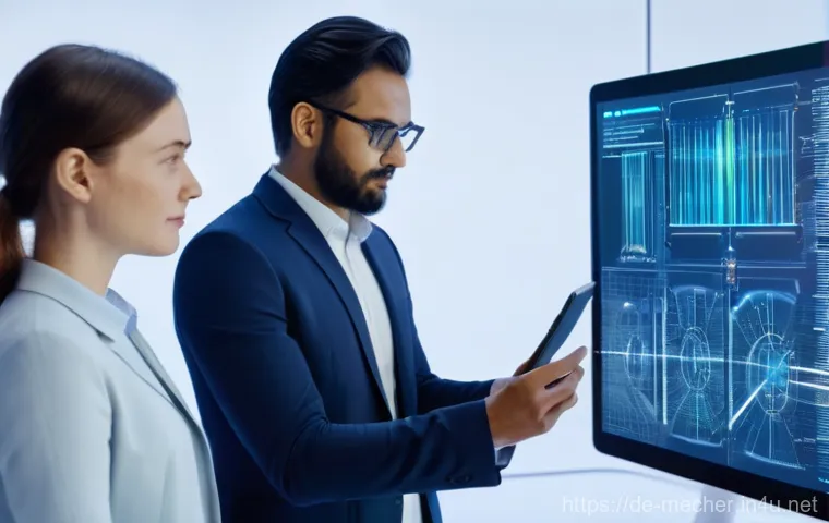 기계설계기사와 컴포넌트 설계 사례 - **Digital Twin & Collaborative Engineering in a German Lab**
    A group of four diverse engineers, ...