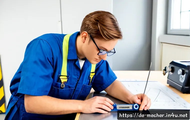 기계설계기사 실기시험 준비 팁 - Photorealistic German mechanical engineering practical exam preparation scene, focused adult student...